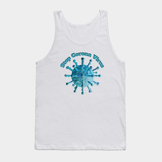 Stop Corona virus Tank Top by Youran